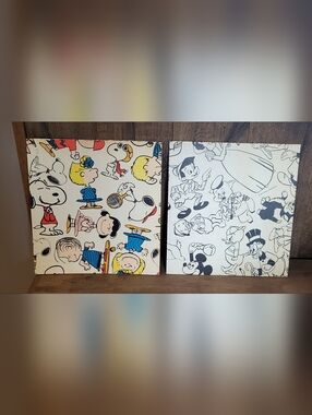 Vintage 1950's To 1966 Disney Cardboard Inserts (2 Misprints Extremely RARE)